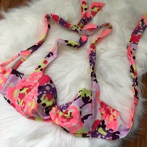 Floral American Eagle bikini top